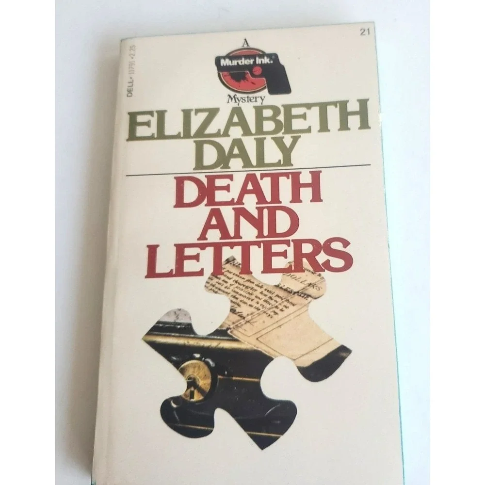 Elizabeth Daly Death and Letters 1981‎ First Dell Printing Murder Ink Mystery PB